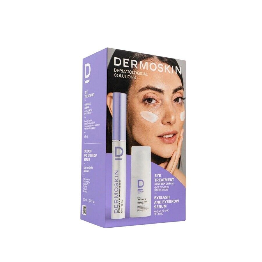 Dermoskin Kaş ve Kirpik Serumu 6ml + Göz Çevresi Bakım Kremi 15ml - 1