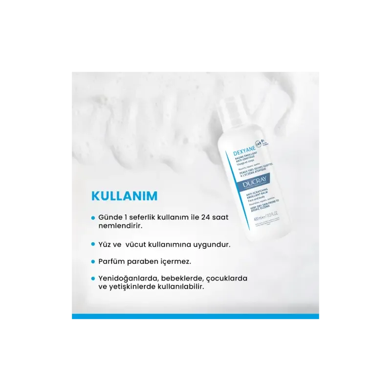 Dexyane Emolient Cream Atopiye Eğilimli Ciltler İçin Nemlendirici Krem 400ml - 4