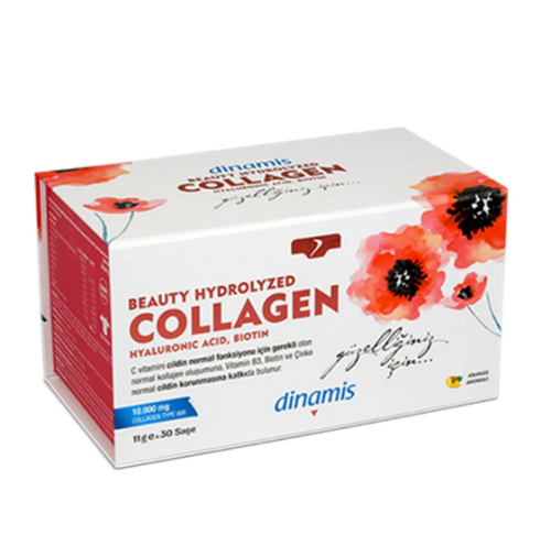 Dinamis Beauty Hydrolyzed Collagen İçeren Takviye Edici Gıda 11 g x 30 Saşe - Dinamis