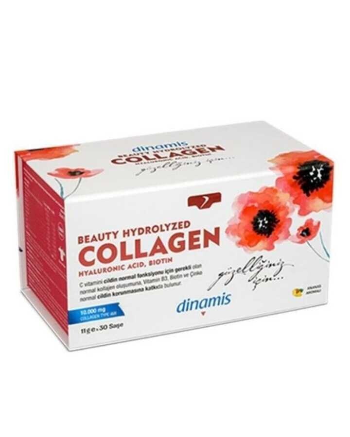 Dinamis Beauty Hydrolyzed Collagen İçeren Takviye Edici Gıda 11 g x 30 Saşe - 1