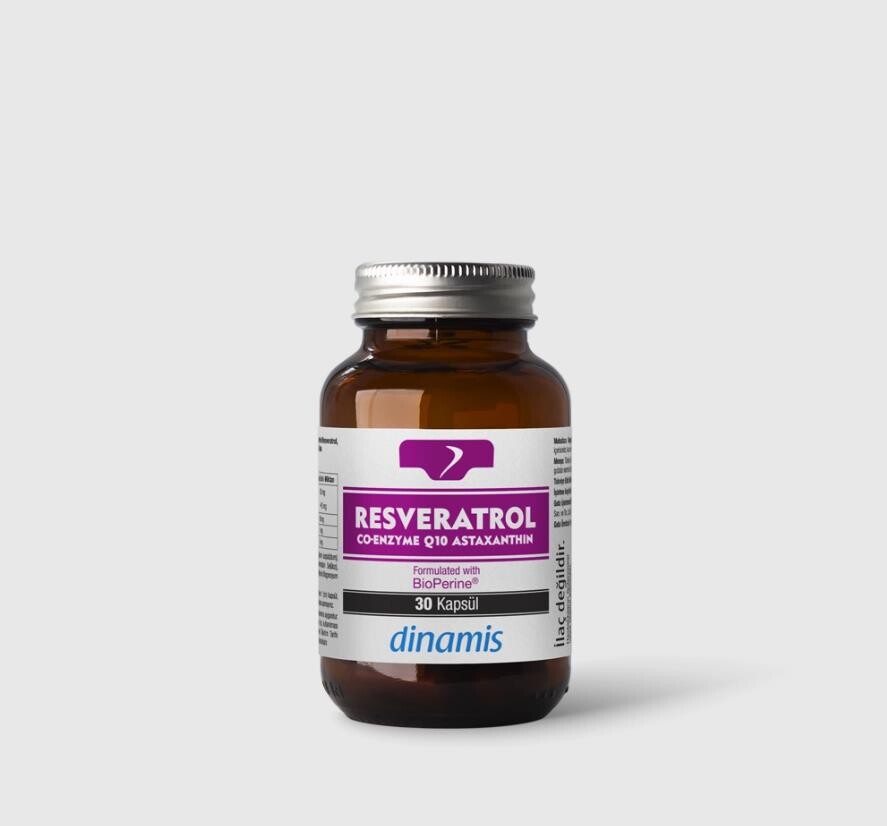 Dinamis Resveratrol Co-Q10 Astaxanthin 30 Kapsül - 1
