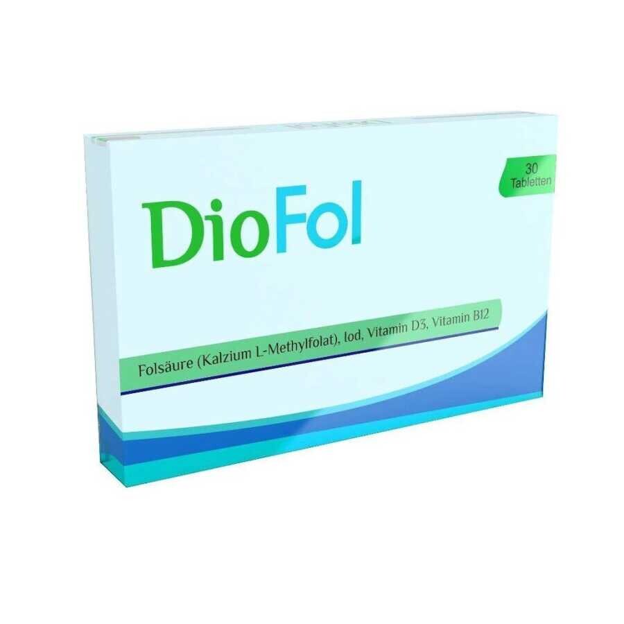 DioFol L-Methylfolat - Vitamin D3 İçeren Takviye Edici Gıda 30 Tablet - 1