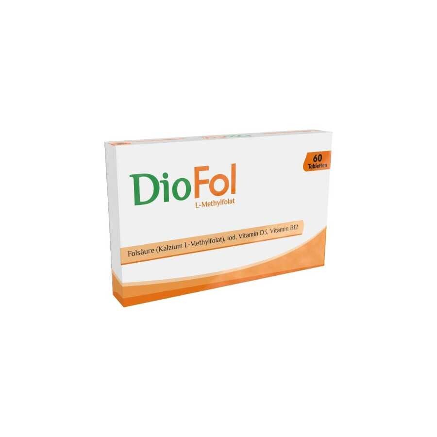 DioFol L-Methylfolat - Vitamin D3 İçeren Takviye Edici Gıda 60 Tablet - 1
