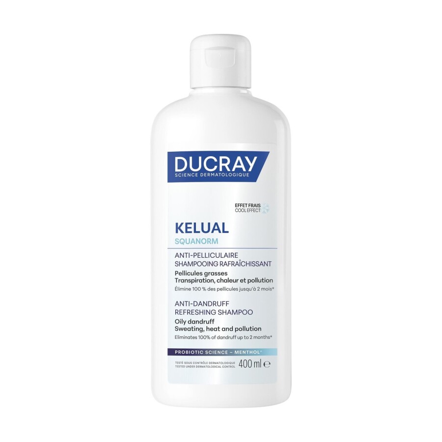 Ducray Kelual Squanorm Anti-Dandruff Refreshing Shampoo 400 ml - 1
