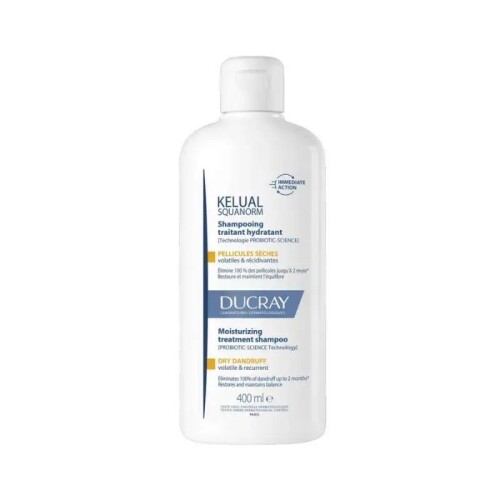 Ducray Kelual Squanorm Kuru Saçlar için Kepek Karşıtı Şampuan 400 ml - Ducray