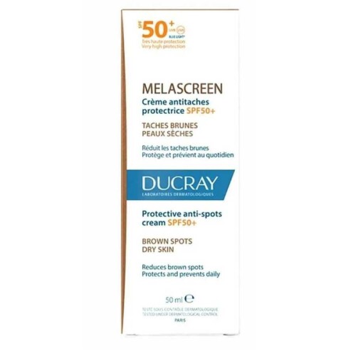 Ducray Melascreen Leke Eğilimli ve Kuru Ciltler İçin Güneş Kremi SPF 50+ 50 ml - Ducray