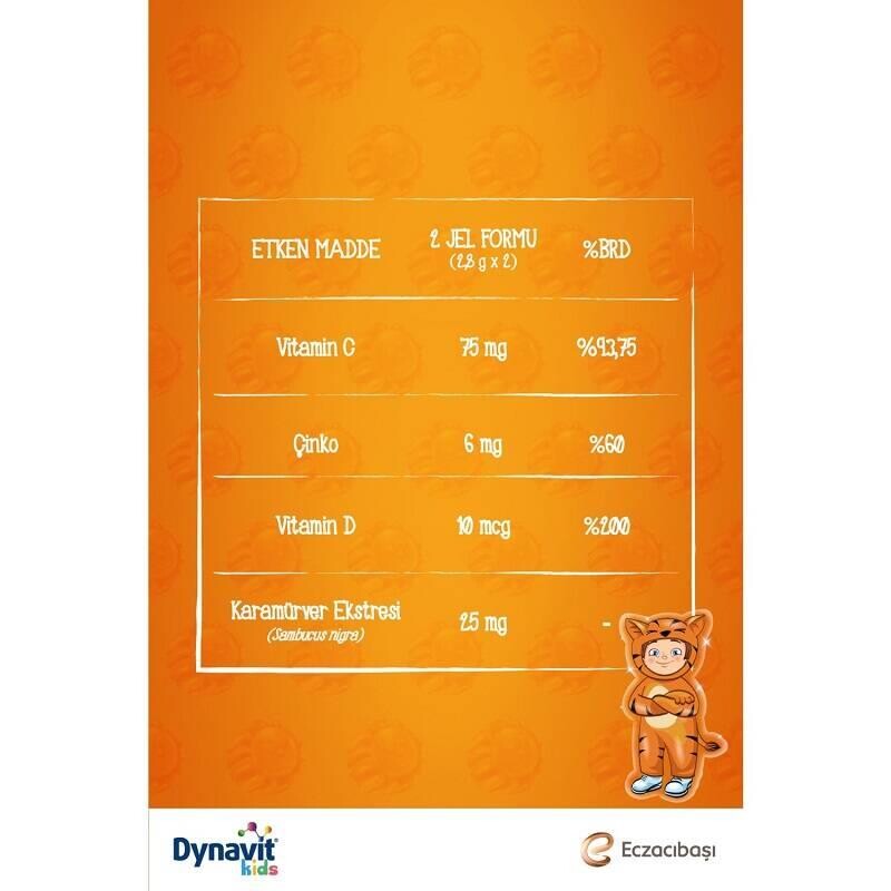 Dynavit Kids Immukid Gummies 60 Adet Çiğnenebilir Form - 3