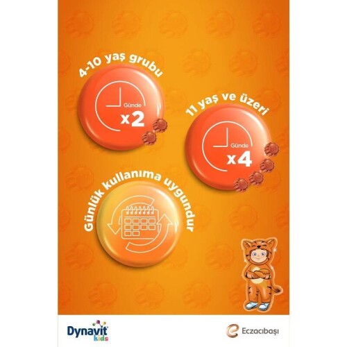 Dynavit Kids Immukid Gummies 60 Adet Çiğnenebilir Form - 4