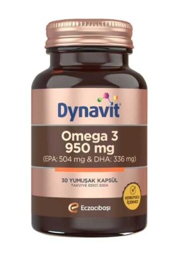 Dynavit Omega 3 Takviye Edici Gıda 950 Mg 30 Kapsül 