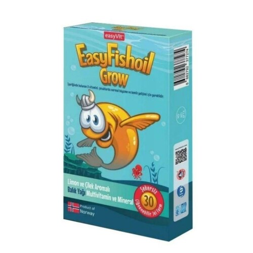 EasyFishoil Grow 30 Çiğnenebilir Jel Tablet - EASYVİT