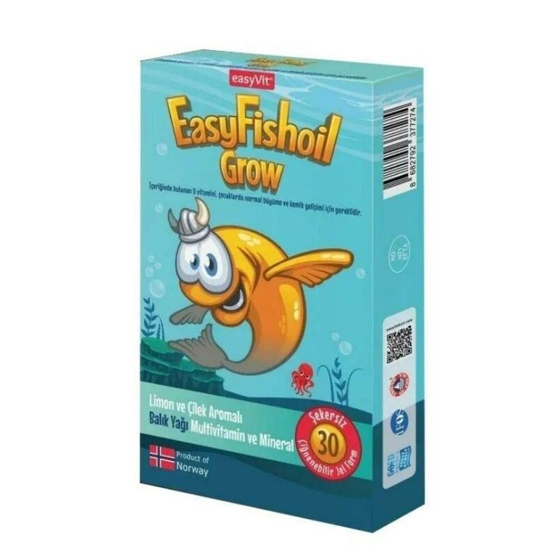 EasyFishoil Grow 30 Çiğnenebilir Jel Tablet - 1
