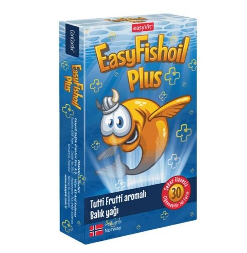 Easyvit Easyfishoil Plus Omega 3 İçeren Takviye Edici Gıda 30 Adet - EASYVİT