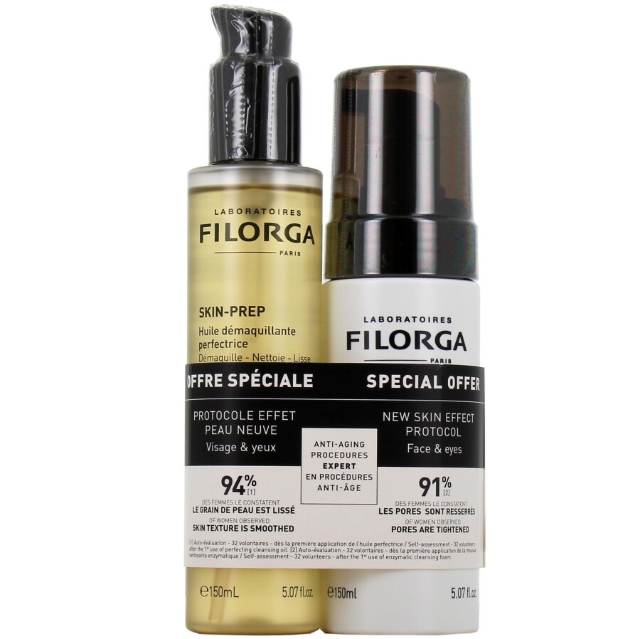 Filorga Skin-Prep Cleansing Oil 150 ml ve Cleansing Foam 150ml Duo - 1