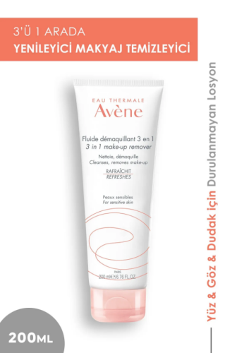 Avene Fluide Demaquillant 3 in 1 Make-up Remover 200 ml - 2