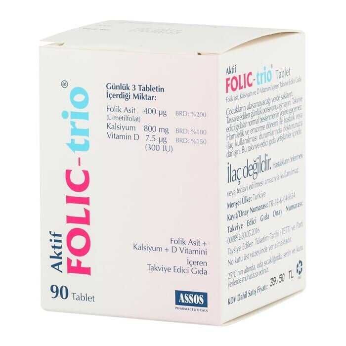 Folic Trio 90 Tablet - 1