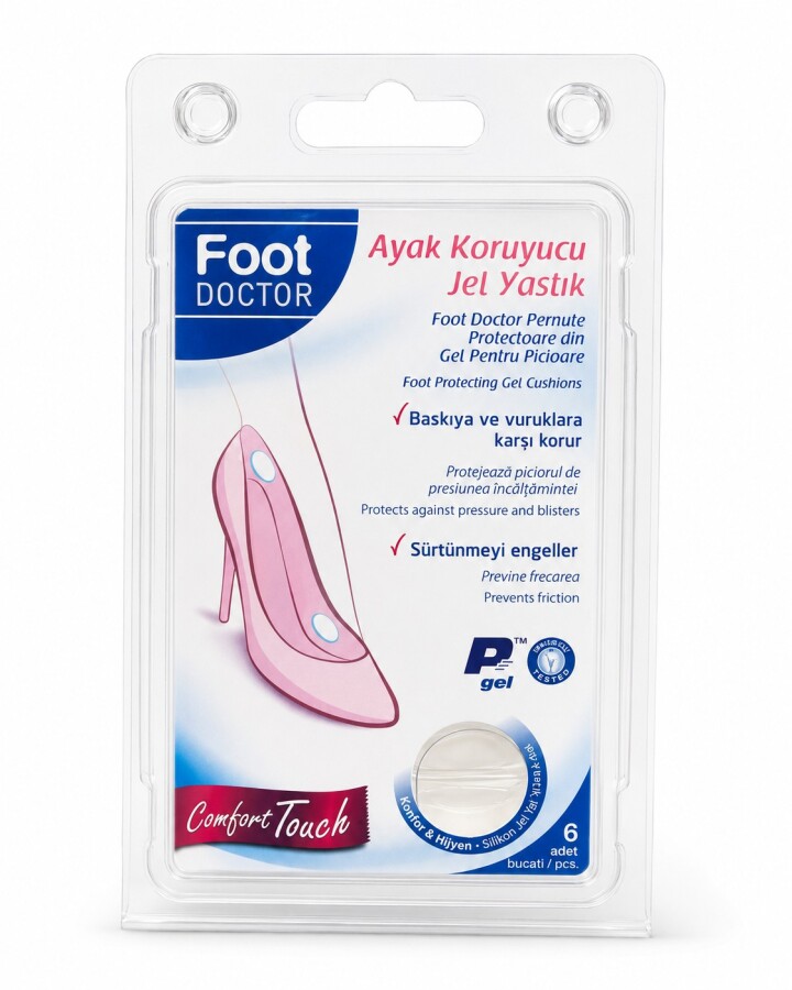 Foot Doctor Ayak Koruyucu Jel Yastık 6 Adet - 1