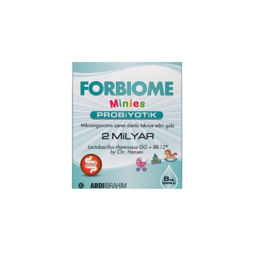 Forbiome Minies Probiyotik Mikroorganizma İçeren Damla Takviye Edici Gıda 8ml - 1