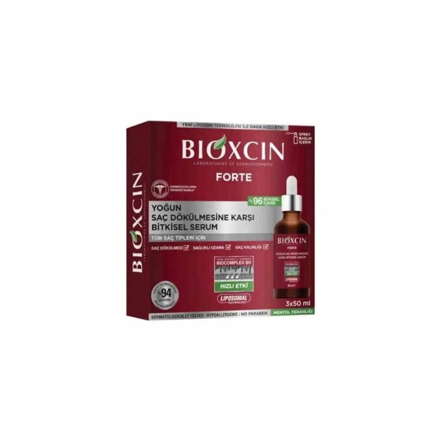 Forte Yoğun Saç Dökülmesine Karşı 3'lü Bitkisel Saç Serumu 3 x 50 ml - 1