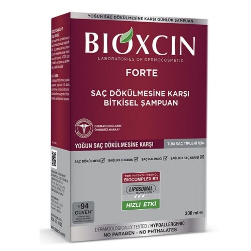 Bioxcin Forte Yoğun Saç Dökülmesine Karşı Bitkisel Şampuan Tüm Saçlar İçin 300 ml - 1