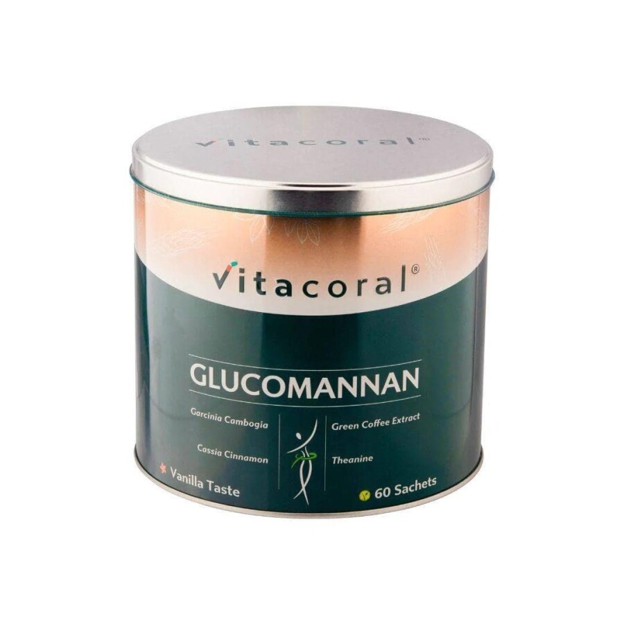 Glucomannan Zayıflama Destek Takviyesi Vanilya Aromalı 60 Şase - 1