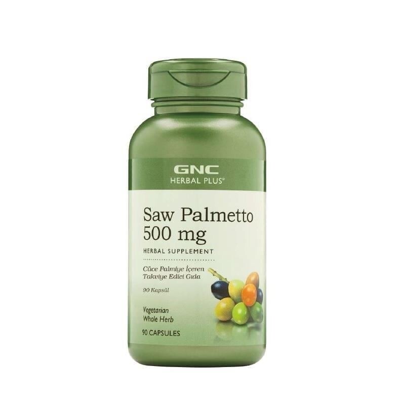 GNC Herbal Plus Saw Palmetto 500 mg 90 Kapsül - 1