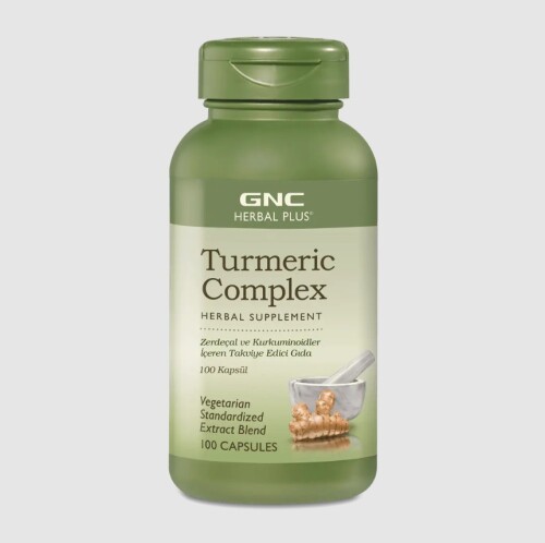 GNC Herbal Plus Turmeric Complex 100 Kapsül - GNC