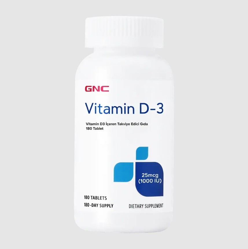 GNC Vitamin D3 1000 IU 180 Tablet - 1