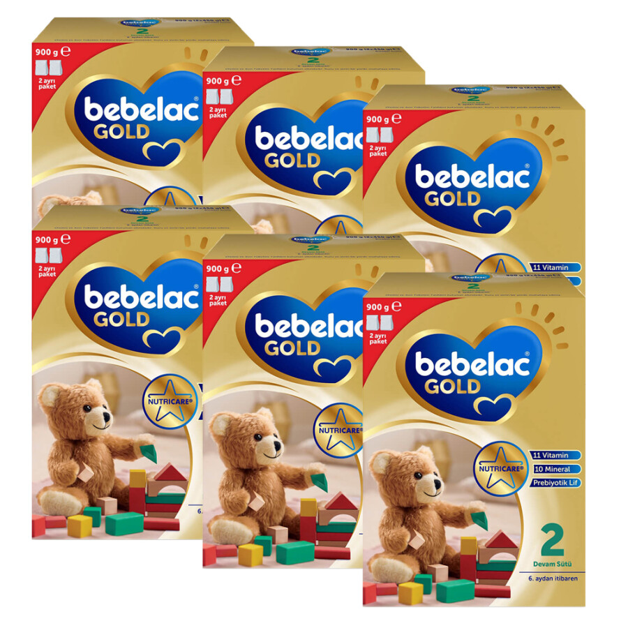 Gold 900 Gr 2 Numara Bebek Devam Sütü 6 Lı Paket - 1