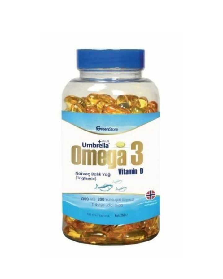 Green Store Umberalla Omega 3 Balık Yağı 200 Kapsül - 1