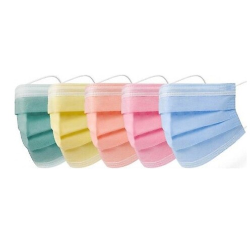 Gül Kurusu Renkli 3 Katlı Meltblown Maske 10 Adet - Heal Point