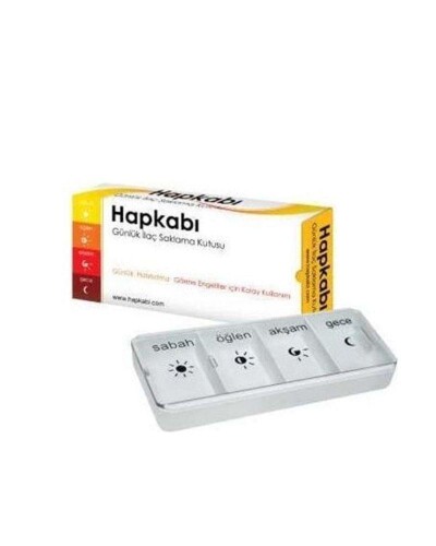 Hapix Hapkabı İlaç Saklama Kutusu Günlük - Mor Elma