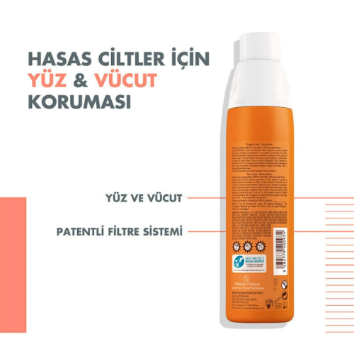 Avene Hassas Yüz Ve Vücut Ciltleri İçin SPF30 Güneş Koruyucu Sprey 200ml - 3