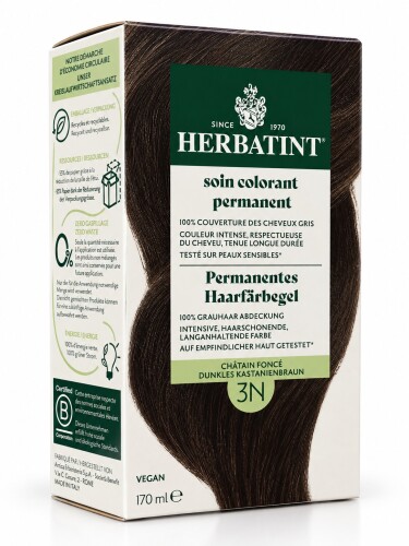 Herbatint Saç Boyası 3N Chatain Fonce 170 Ml - HERBATİNT
