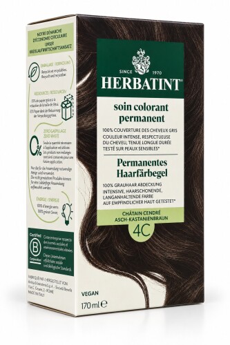 Herbatint Saç Boyası 4C Chatain Cendre 170 Ml - HERBATİNT