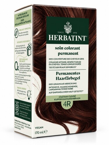 Herbatint Saç Boyası 4R Chatain Cuivre - Copper Chestnut 170 Ml - HERBATİNT