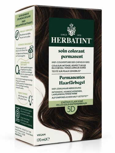 Herbatint Saç Boyası 5D Chatain Clair Dore 170 Ml - HERBATİNT