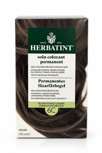 Herbatint Saç Boyası 6C Dark Ash Blonde Koyu Küllü Sarı 170 Ml - HERBATİNT
