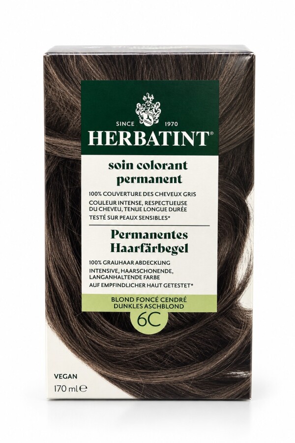 Herbatint Saç Boyası 6C Dark Ash Blonde Koyu Küllü Sarı 170 Ml - 1