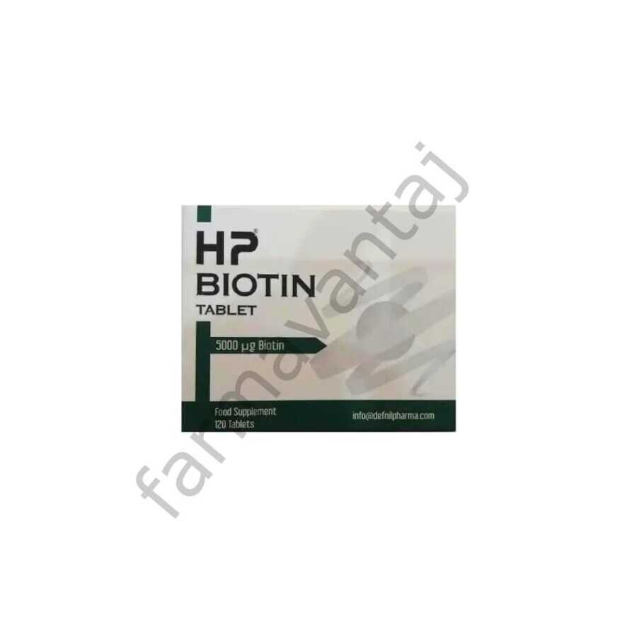 HP Biotin 5000mcg Takviye Edici Gıda 120 Tablet - 1