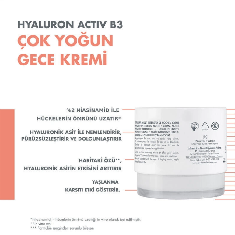 Avene Hyaluron Activ B3 Gece Kremi 40 ml - 5