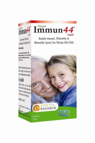 Hyper Immun44 Aserola Meyvesi, Vitaminler ve Mineraller İçeren Takviye Edici Gıda 150 ml - Hiper Farma