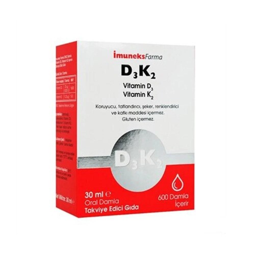 Imuneks D3 K2 Takviye Edici Gıda Damla 30ml - Imuneks