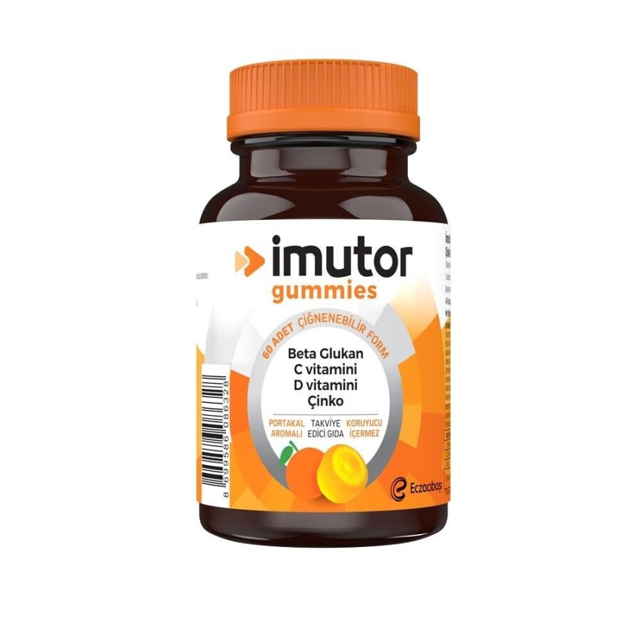 İmutor Gummies Beta Glukan 60 Çiğnenebilir Jel Form - 1