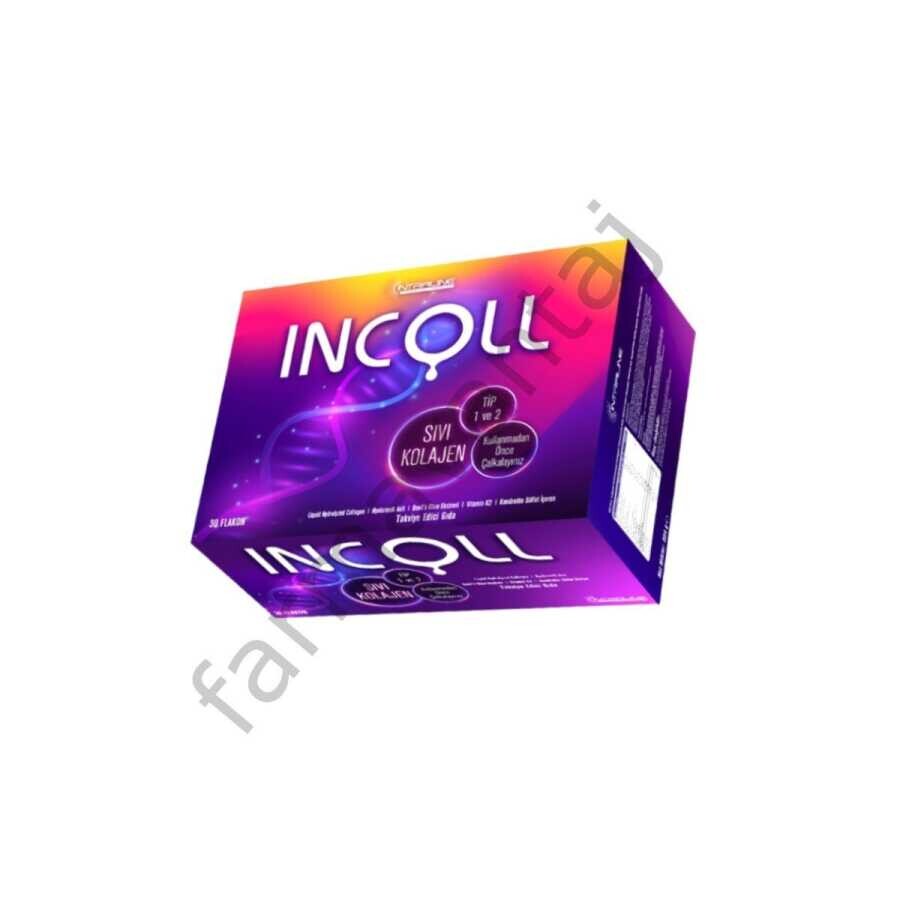 Incoll Enzimatik Hidrolize Sıvı Kolajen 30 ML 30 Flakon - 1