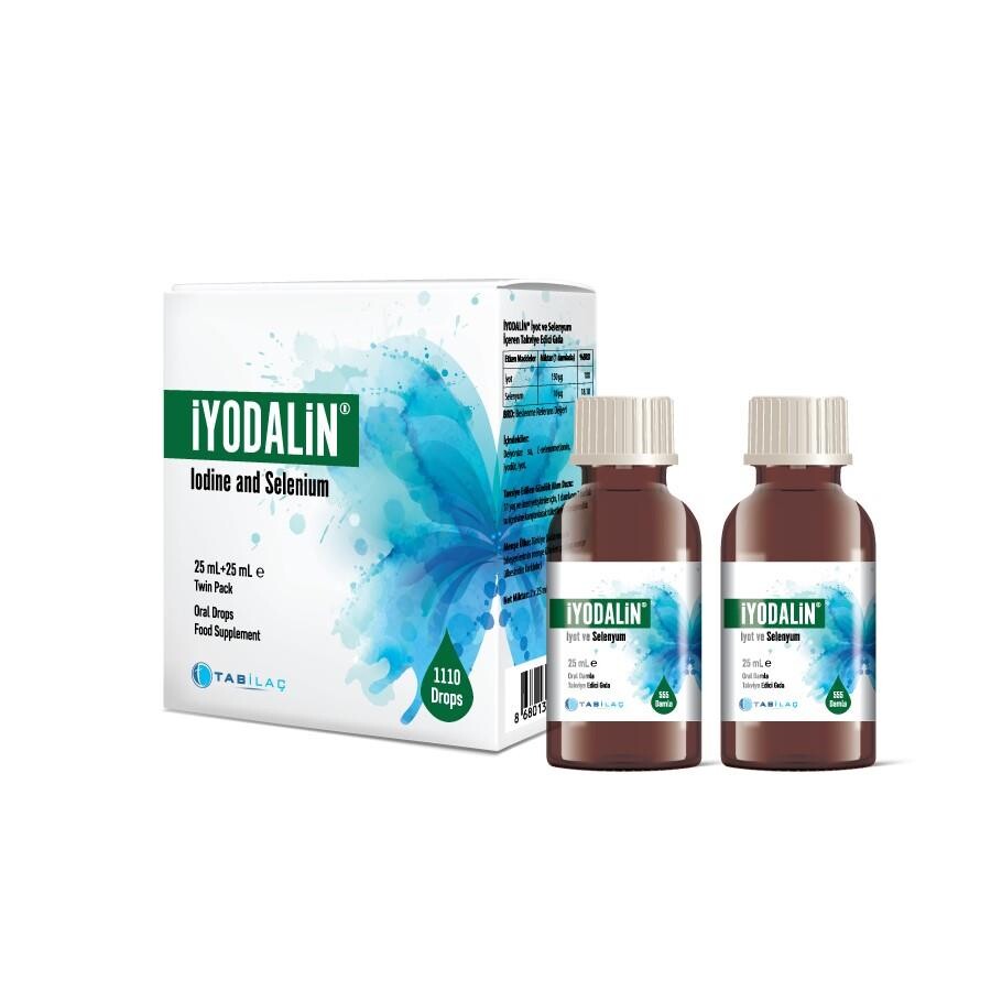 İyodalin İyot ve Selenyum Takviye Edici Gıda 25 ml + 25 ml - 1