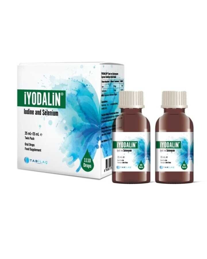 İyodalin İyot ve Selenyum Takviye Edici Gıda 25 ml + 25 ml - 1