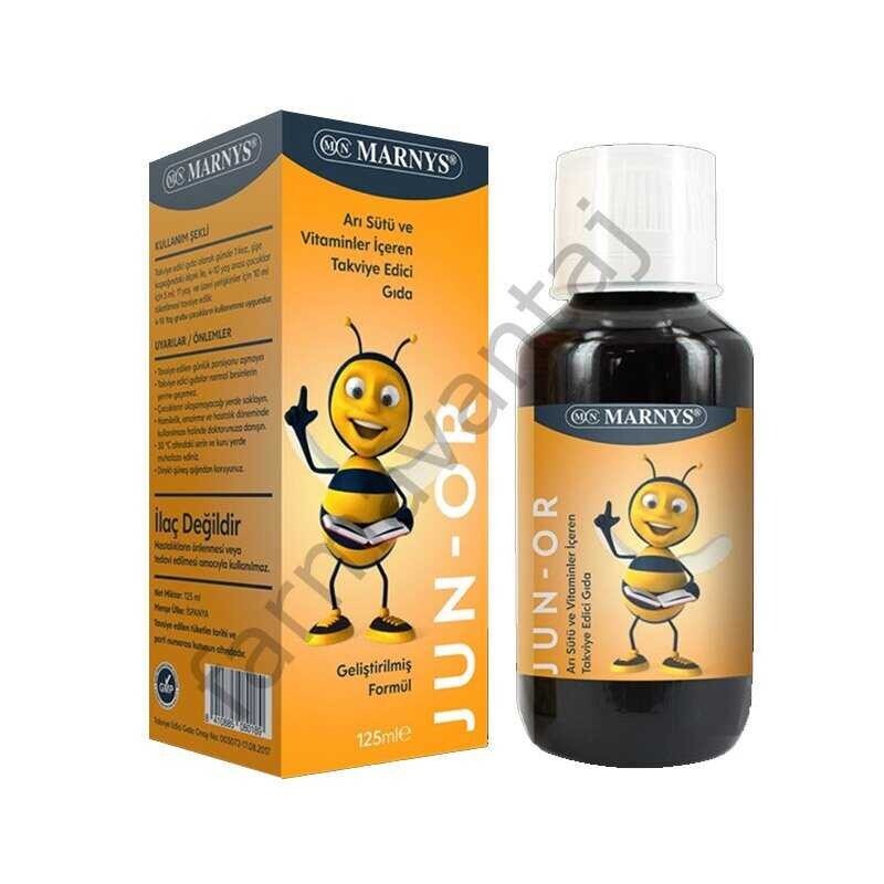 Jun-Or Arı Sütü Ve Vitaminler İçeren Takviye Edici Gıda 125ml - 1