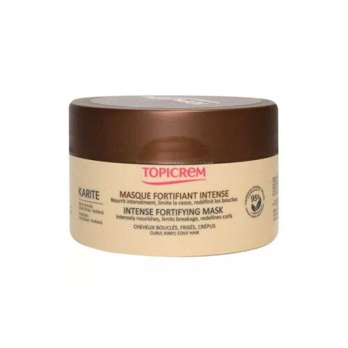 Karite Intense Fortifying Mask Kıvırcık, Kuru, Kırılgan Ve Pürüzlü Saçlar İçin Saç Maskesi 250ml - Topicrem