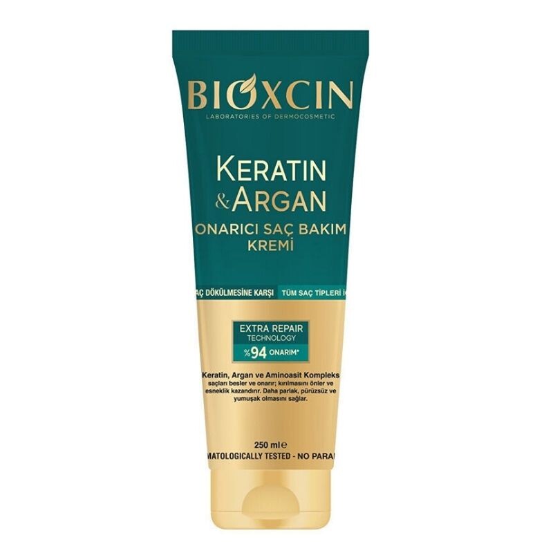 Bioxcin Keratin ve Argan Onarıcı Saç Bakım Kremi 250 ml - 1
