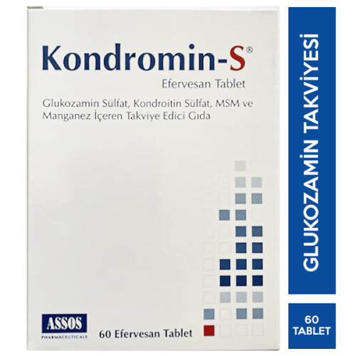 Kondromin-S Msm Ve Mineraller İçeren Takviye Edici Gıda 60 Efervesan Tablet - Assos